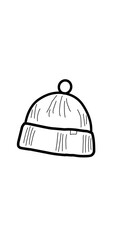 hut hat on a white background