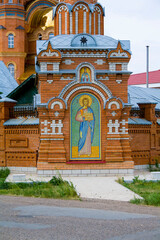 Russia Saraktash 25 May 2010: Trinity Simeon's Convent of Mercy. Cathedral of the Life-Giving...