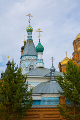 Russia Saraktash 25 May 2010: Trinity Simeon's Convent of Mercy. Cathedral of the Life-Giving...