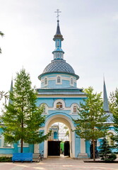 Russia Saraktash 25 May 2010: Trinity Simeon's Convent of Mercy. Cathedral of the Life-Giving...