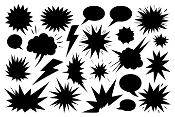 Pop Art Comic Bubble Pack with Halftone Effect
