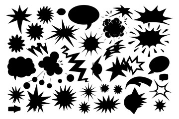 Vector Comic Balloon Elements Collection