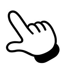 Obraz premium 指さし アイコン 記号 サイン タッチ ワンポイント 