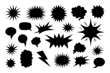 Comic Style Dialog Bubble Vector Pack