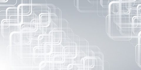 Modern white gray abstract background creative design. abstract light silver vector form banner.