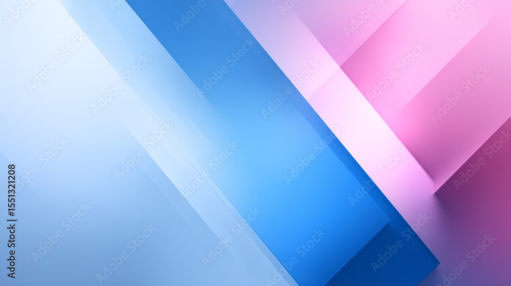 Poster soft pastel gradient banner with geometric shapes for versatile backgrounds ideal for postcards prom