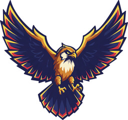 Fototapeta premium eagle with wings
