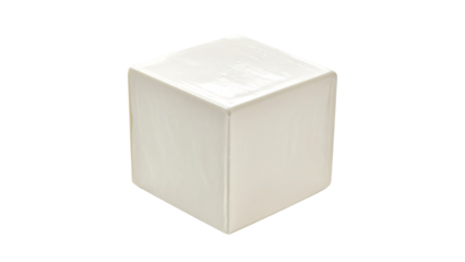 Blank white packaging for milk, chocolate, or a gift box isolated on white