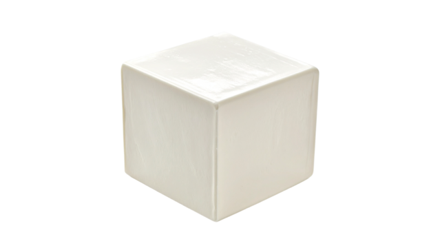 Blank white packaging for milk, chocolate, or a gift box isolated on white