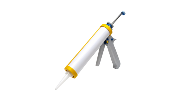 A tool for shooting silicone glue used in construction work
