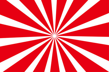 Fototapeta premium Radial Line Background Red and White