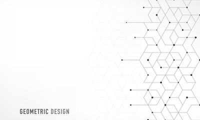 Abstract vector background with simple geometric figures and dots. Graphic design element and polygonal shape pattern