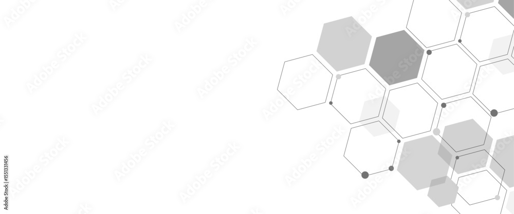 Aufkleber vector abstract geometric hexagonal elements technology or science design