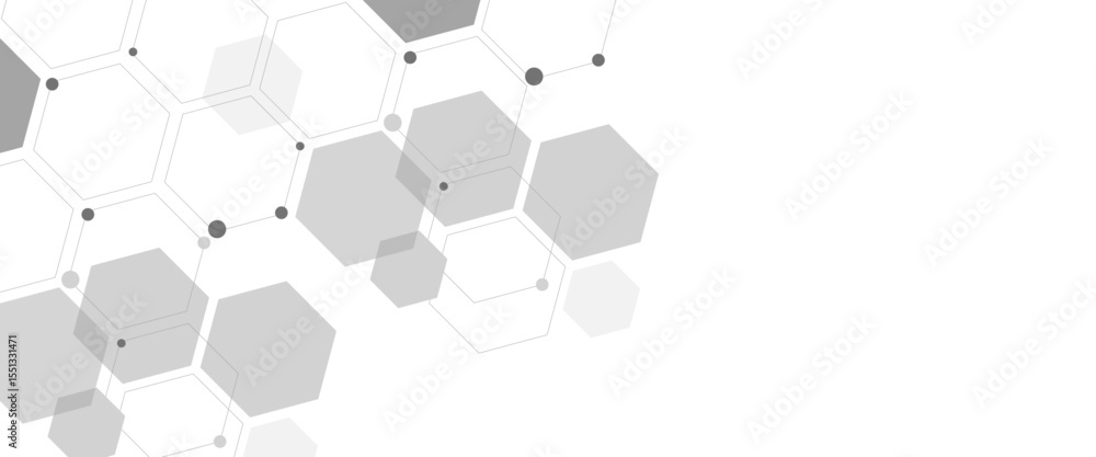 Aufkleber vector abstract geometric hexagonal elements technology or science design