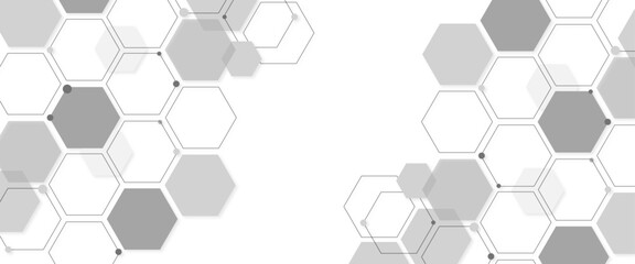 vector sci fi hexagonal futuristic pattern, innovation future technology background