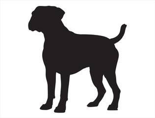 Boxer Dog Silhouette
