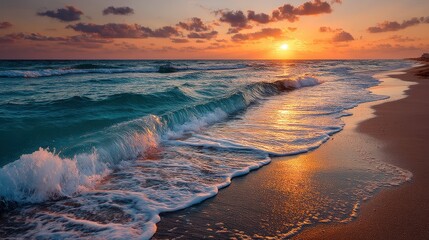 A Beautiful Seascape During Golden Hour