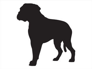 Boxer Dog Silhouette