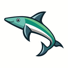 Elegant Knifefish Vector Icon with a Minimalist Design