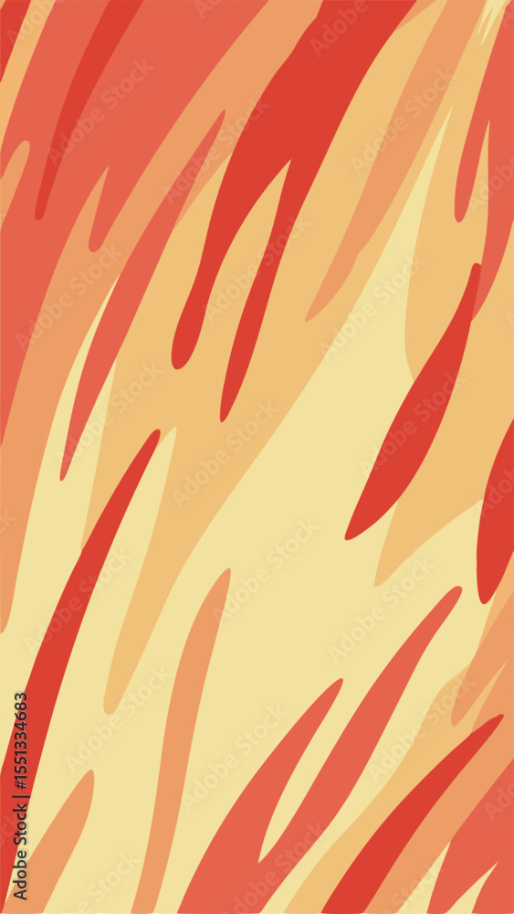 Aufkleber abstract artistic background featuring wavy lines in warm tones offering versatile design applicatio