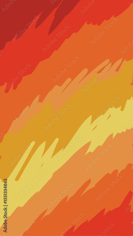 Poster abstract artistic background in warm colors with layered brush strokes for diverse design projects