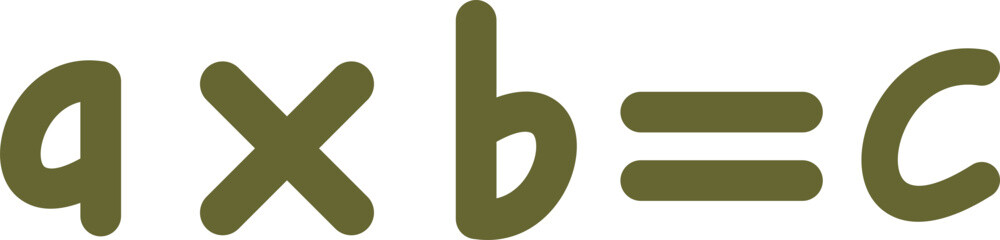 Obraz premium Mathematics Element Doodle