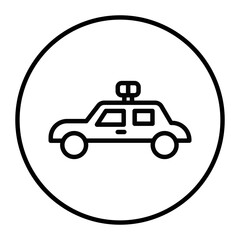 Police Car Vector Icons