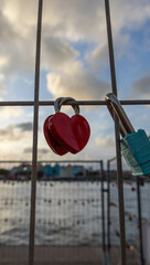 Padlocks on a gate in Willemstad, Curaçao.