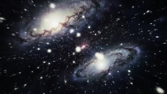 galaxy explosion space, Star explosion in outer space with light rays and particles showing cosmic event science fiction theme and dramatic astronomical animation