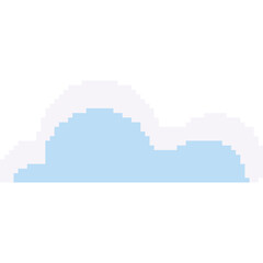 Fototapeta premium Cloud Pixel Art 