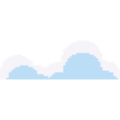 Fototapeta premium Cloud Pixel Art 