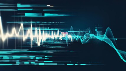 Looping hologram distortion with digital glitches, scanlines, and flickering effects, perfect for sci-fi themes, tech backgrounds, or futuristic UI and HUD designs.