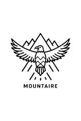 Obraz premium eagle symbol vector illustration