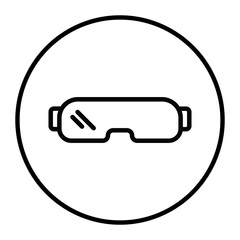 Ski Goggles Vector Icons