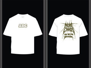 ABC Drop Shoulder Vector T-Shirt Design