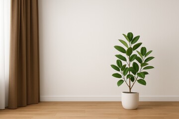 Minimal Interior Wall Soft Light Scene