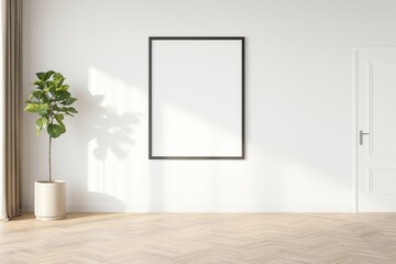 Minimal Interior Wall Soft Light Scene