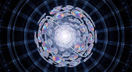 "Lightburst Tunnel with Glowing Particles – Abstract Portal of Digital Energy"

