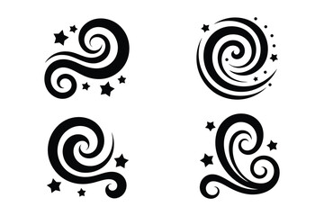 Vintage Filigree Swirls, calligraphy font style Decorative Elements, Text Ornaments curly thin line swings swashes, Flourishes Swirls, text divider, flourish Swirl ornament stroke, scroll design