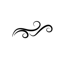 Vintage swirl illustration 