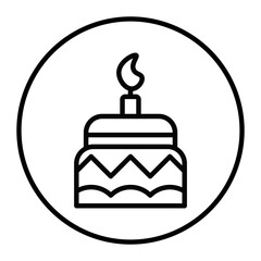 Two Layered Cake Vector Icons