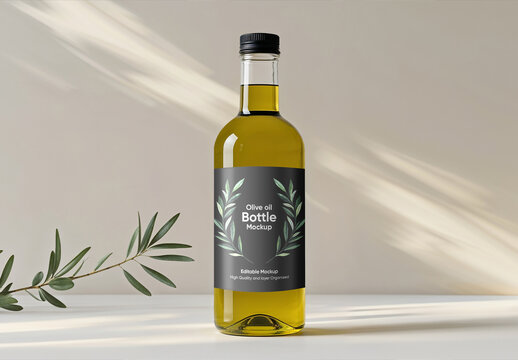 Olive Oil Bottle Mockup
