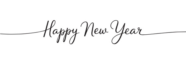2026 Happy New Year  lettering design, Typography Design  Celebration, Cheerful, New Year Card. 