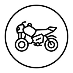 Fototapeta premium Motorbike Vector Icons