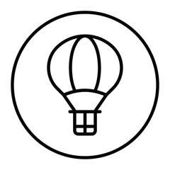 Hot Air Balloon Vector Icons
