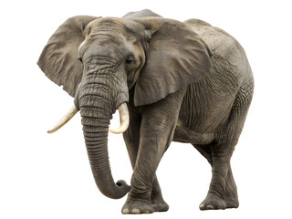 Obraz premium Elephant standing on transparent background