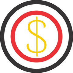 colourful business icon transparent vector 