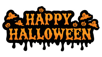 Happy Halloween typography