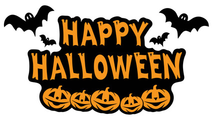 Happy Halloween typography