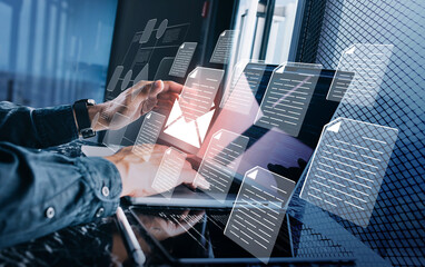 Electronic documents,email with automation management system.digital transformation
